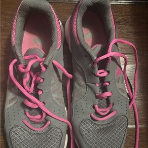 Under Armour Gray and Pink Athletic Shoes